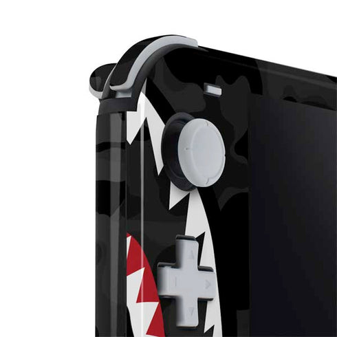 Shark Teeth Grey Street Camo Nintendo Switch Lite Skin